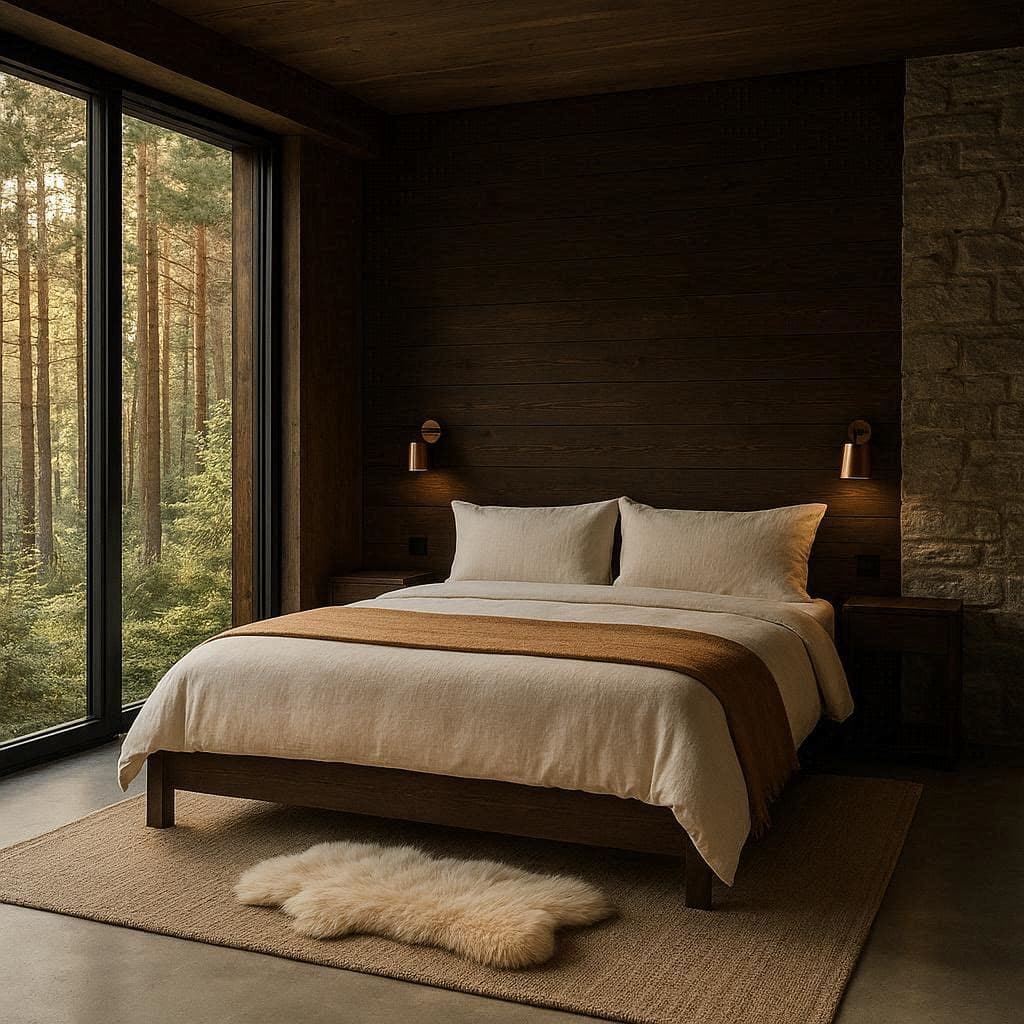 Chambre, vue sur la clairière